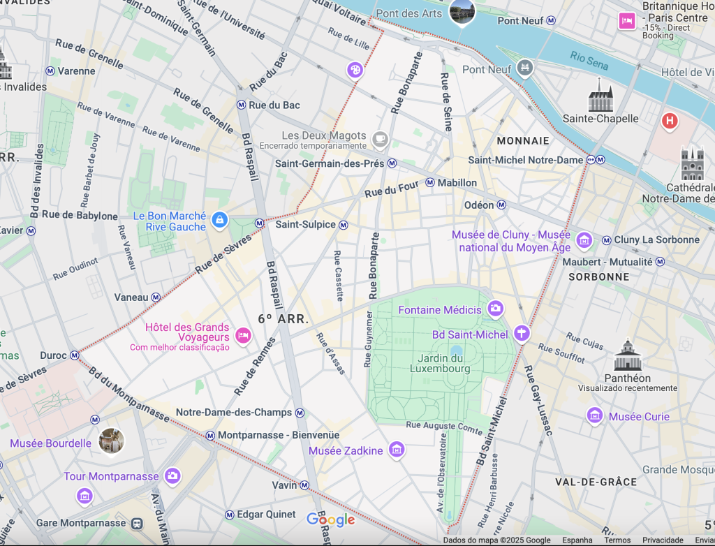 6 arrondissement Paris melhor bairro para se hospedar